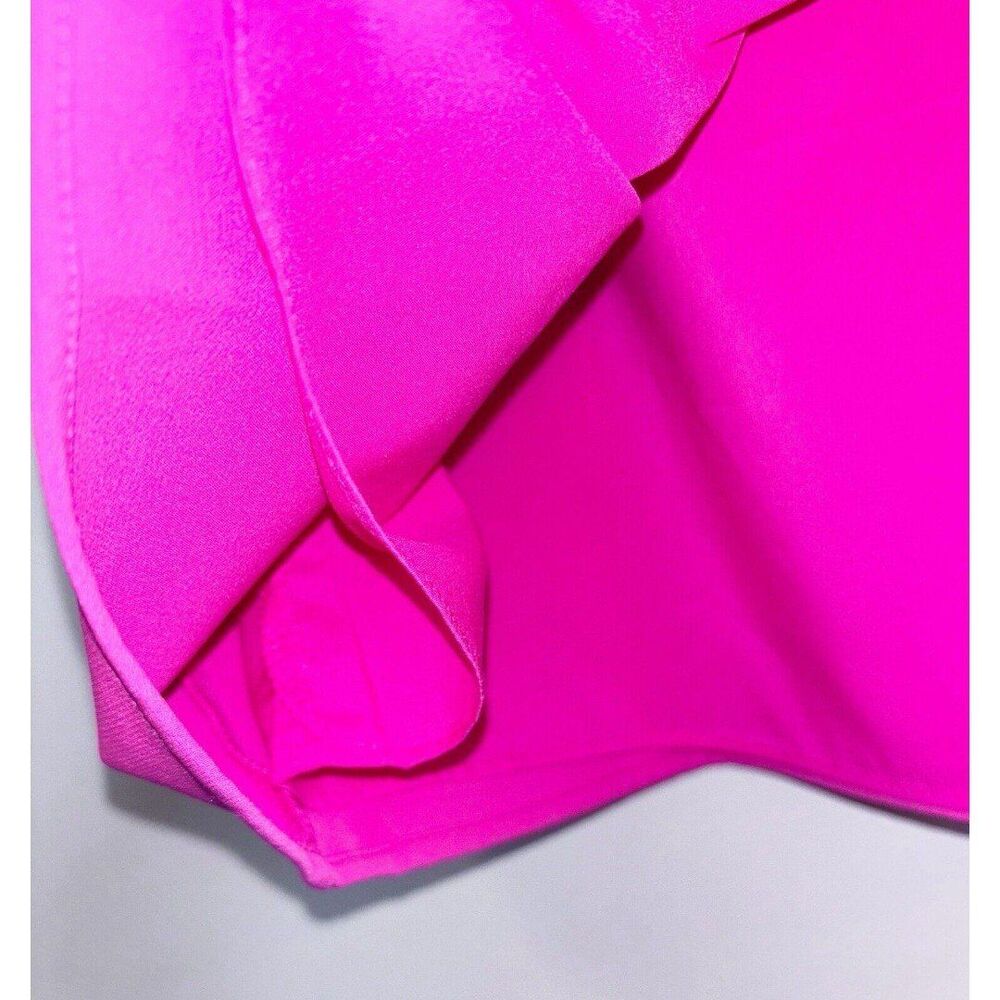 STS Sail to Sable Neon Pink Button Back Sleeveless Dress Size Medium - Picture 4 of 5
